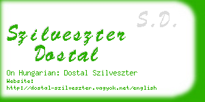 szilveszter dostal business card